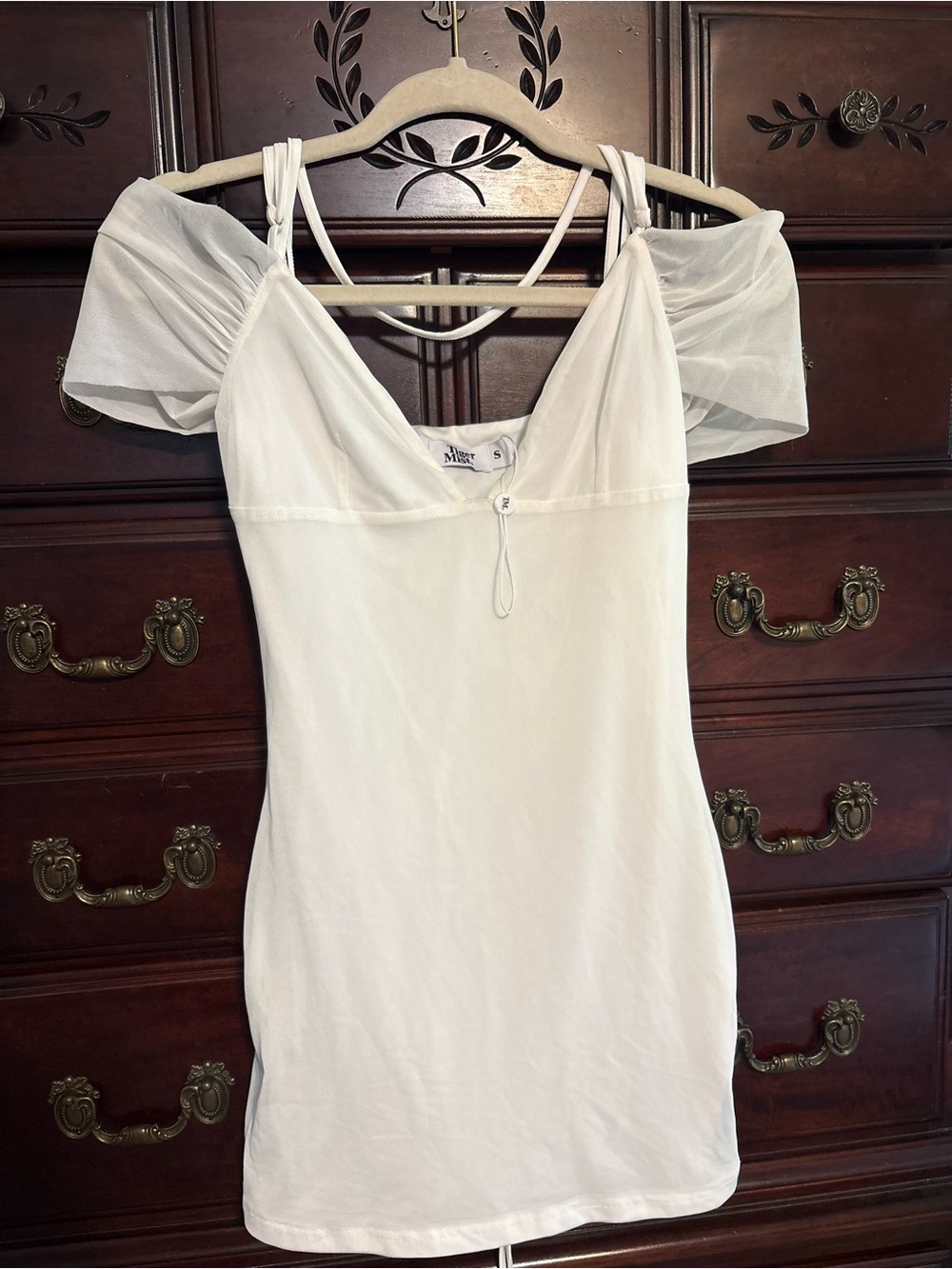 Tiger Mist White Mini Dress